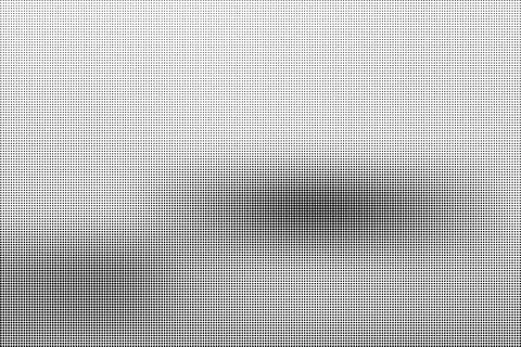 Black and white halftone pattern with dense geometric dots creating a textur Illustrazione stock