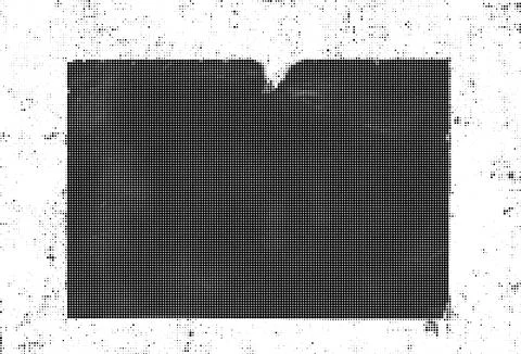 Black and white halftone pattern with dense grid and scattered dots backgrou Illustrazione stock