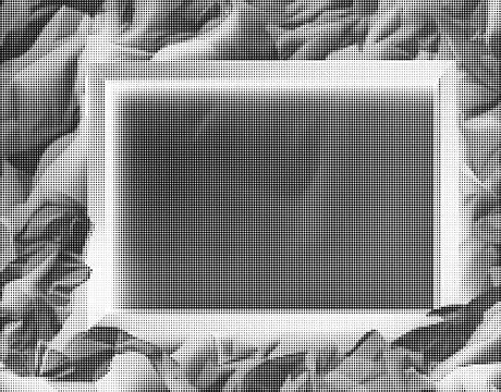 Black and white halftone pattern with dense grid of small dots creating grad Illustrazione stock