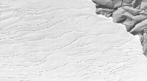 Black and white halftone pattern with diagonal gradient transition from dens Stock Illustration