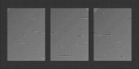 Black and white halftone pattern with diagonal grid lines and circular dots  库存插图