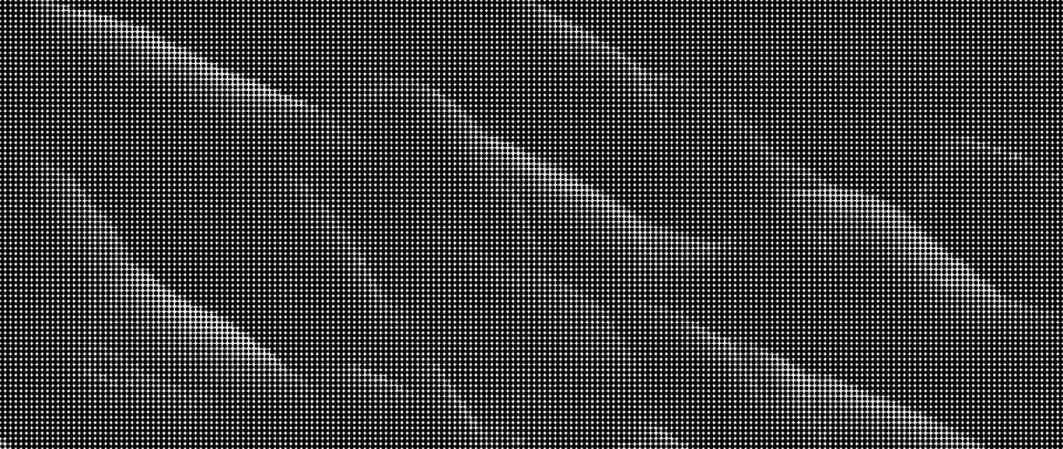 Black and white halftone pattern with diagonal grid lines and scattered dots 库存插图