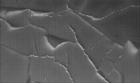 Black and white halftone pattern with diagonal lines and circular dots creat 库存插图