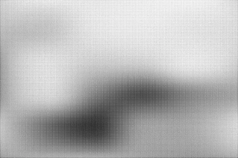 Black and white halftone pattern with diagonal lines and dense dot clusters  Illustrazione stock