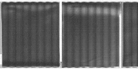 Black and white halftone pattern with evenly spaced circular dots creating a Illustrazione stock