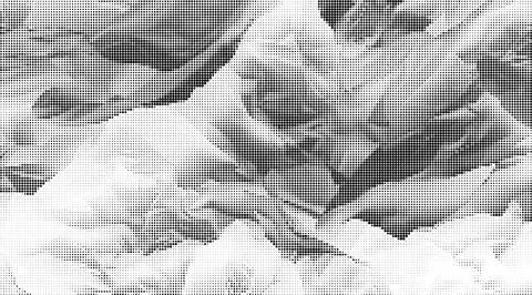 Black and white halftone pattern with evenly spaced circular dots creating a イラスト素材