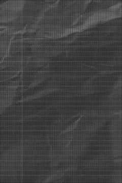 Black and white halftone pattern with evenly spaced dots grid background bla Ilustração Stock