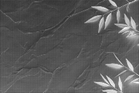 Black and white halftone pattern with geometric dot density gradient from le Stock Illustration