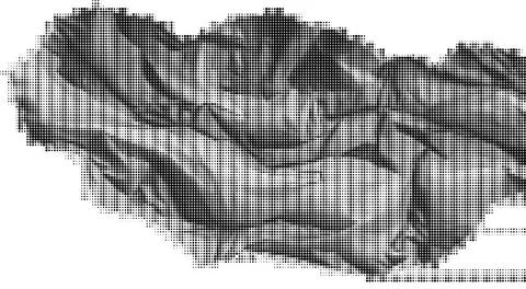 Black and white halftone pattern with repeating circular dots in diagonal gr 库存插图