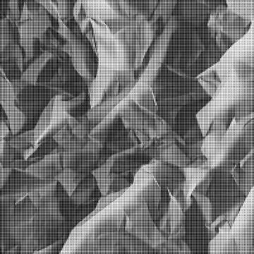 Black and white halftone pattern background with diagonal grid of small circ Illustrazione stock