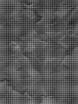 Black and white halftone pattern of repeating diagonal lines creating a text 库存插图