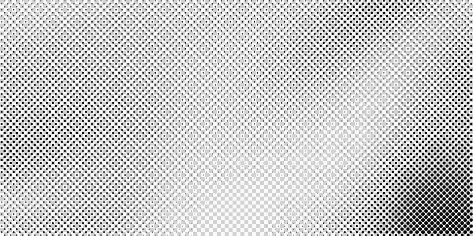 Black and white halftone pattern with gradient dots and geometric texture. Stock Illustration