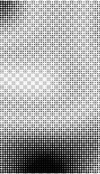 Black and white halftone pattern texture with gradient dot matrix design Stock Illustration