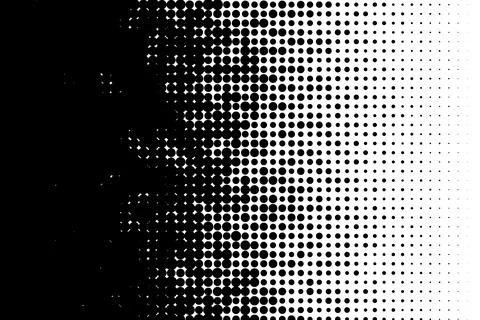 Black and white halftone side gradient pattern 스톡 일러스트