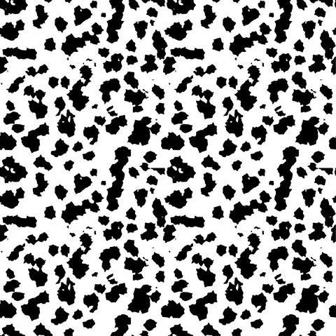 Black and white hand drawn simple ink brush stroke seamless pattern. vector i Stock Illustration