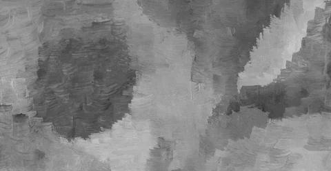 Black and White Hand Drawn Gouache Abstract Texture Background. Stock Illustration