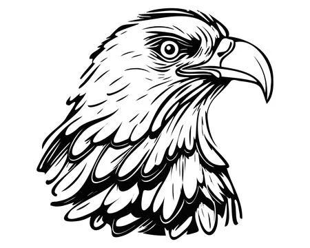 Bald Eagle Head Outline Embroidery Design in 4x4 and 5x7 Sizes - Etsy  Australia