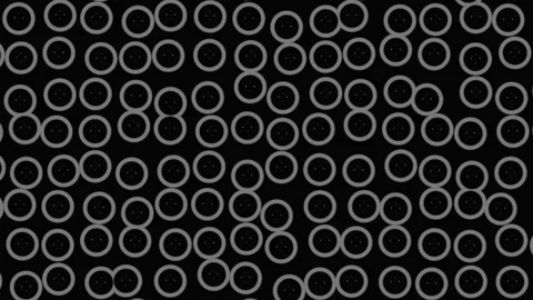 Black and White Heart Bubbles Background Seamless Loop Stock Footage 341740302