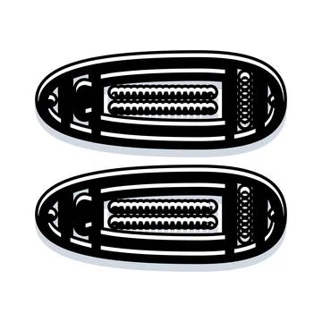 Black and white heating element vector art 스톡 일러스트