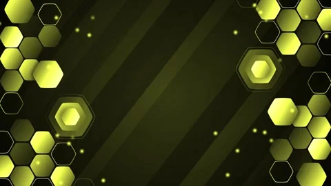 Black and white hexagon technology background animation, Abstract black and.. Stock Footage 346759363