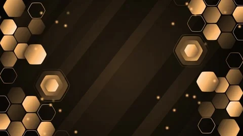 Black and white hexagon technology background animation, Abstract black and.. Stock Footage 346759381