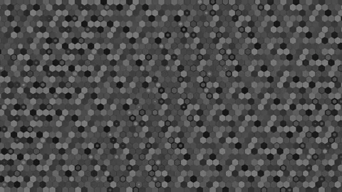 Black And White Hexagonal Pattern Background Animation Loop Stock Footage 287829591