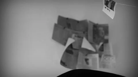 Black and white Horror Stock Footage 32864661