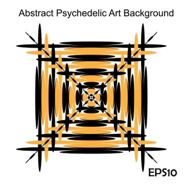 Black and white hypnotic background. Stock Illustration