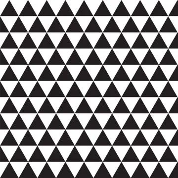 Black and White Hypnotic Background Seamless Pattern Stock Illustration