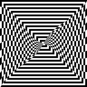 Black and White Hypnotic Background. Vector Illustration Stock Illustration