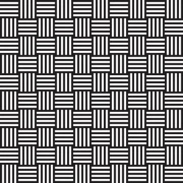 Black and White Hypnotic Background Seamless Pattern. Vector Illustration Stock Illustration