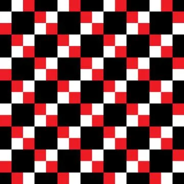 Black and White Hypnotic Background Seamless Pattern. Stock Illustration