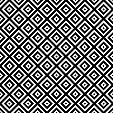 Black and White Hypnotic Background Seamless Pattern. Illustrazione stock