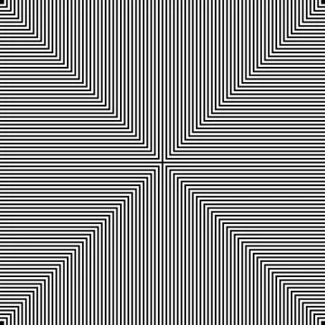 Black and white hypnotic illusion background, vector Stock Illustration