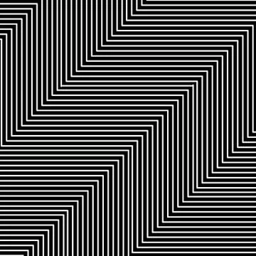 Black and white hypnotic illusion background, vector Stock Illustration