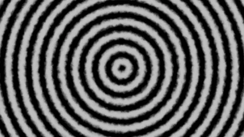 Black and White Hypnotic Optical Illusion Animated Loop Vidéo 334239510