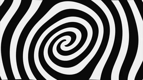Black And White Hypnotic Spiral, Loop 스톡 동영상 101327746