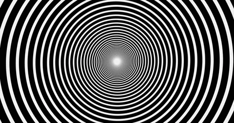 Black and white hypnotic spiral Stock-Footage 171449293