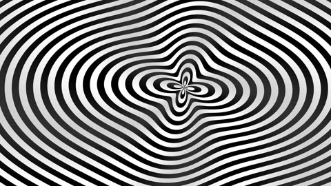 Black and White Hypnotic Whirlpool Background Stock Footage 341842535