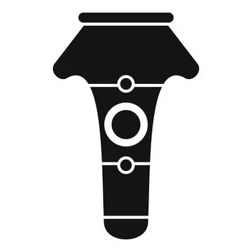 Black and white icon of a squeeze tube dispensing beauty product Stock Illustration