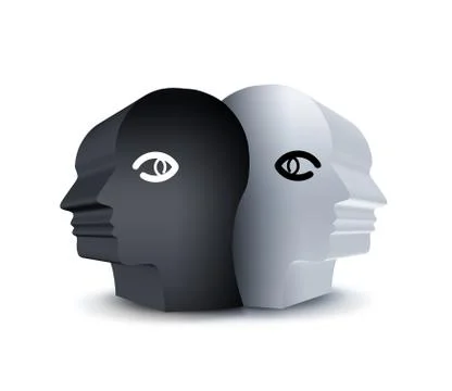 Black and white Stock Illustration