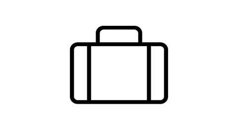 A black and white illustration of a tool box. Stock Footage 335118689