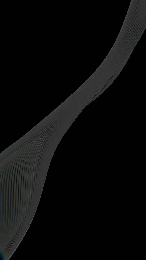 A black and white image of a curved wave Video stock 309984880