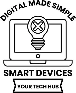 A black and white image of a laptop with a light bulb on it Stock Illustration