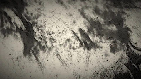 Black and white image of moving elements Stock-Footage 235817822