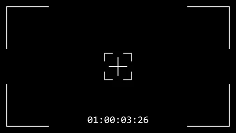 A black and white image of square with cross on it in the middle green screen Stock-Footage 345496402