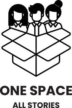 A black and white image of three people standing in front of a box Stock Illustration