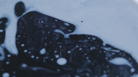 Black and White Inks In Motion Stock Footage 126922362