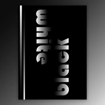 Black and white interior poster Stock Illustration