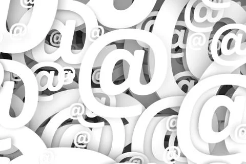 Black and white internet technology abstract blurred background 3d illustrat Stock Illustration